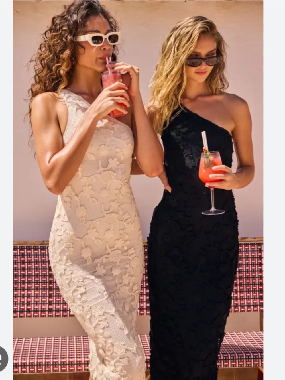 Agua Bendita Balm one-shoulder floral lace midi dress - Picture 4 of 8